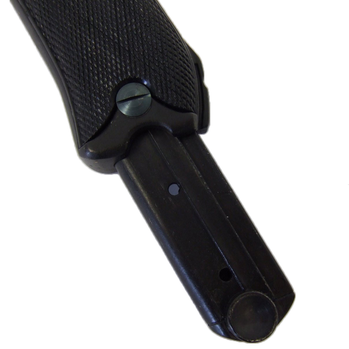 Pistola Parabellum Luger P08, Alemanha 1898 feita de metal e cabos de plástico preto