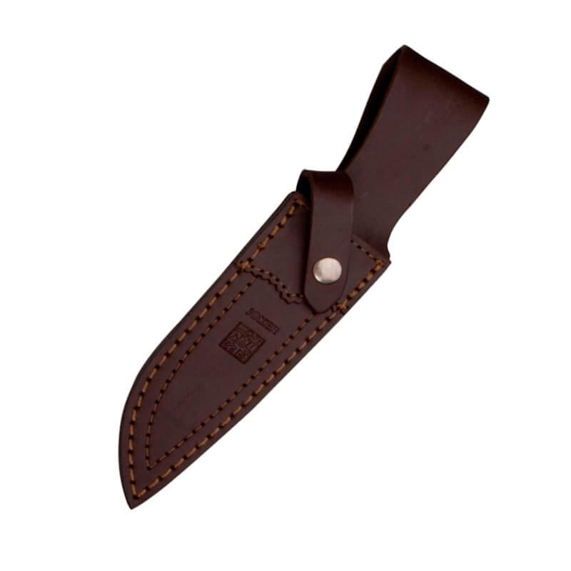 Coltello da caccia Joker Tigre con manico in corno di cervo con rosetta e lama da 17 cm