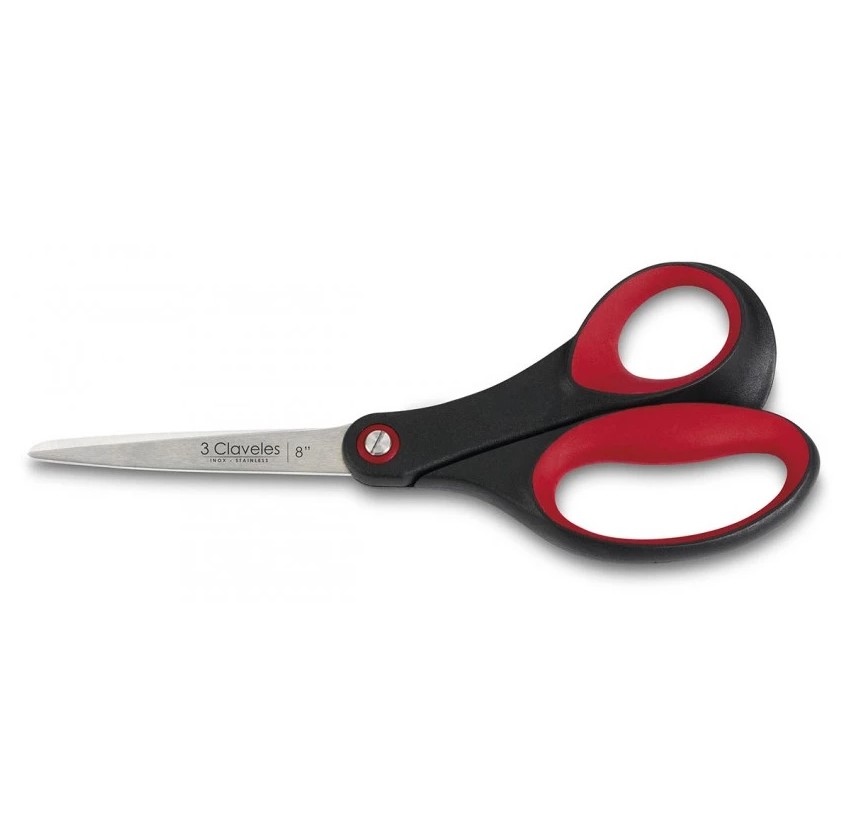 Tijera varios usos 20 cm con mango ergonómico 3 Claveles