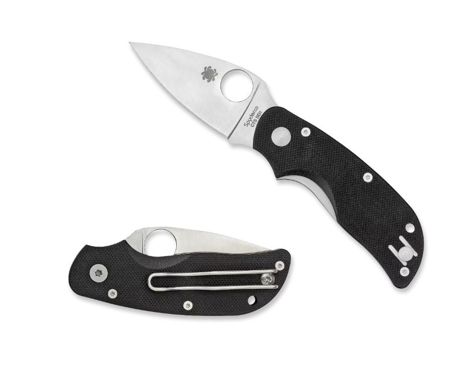 Coltello da tasca Spyderco CAT con manico in G10 e lama in acciaio CTS BD1N