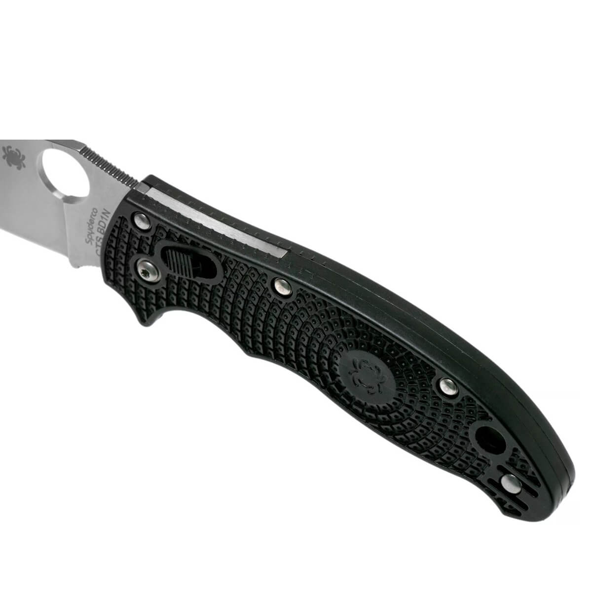 Navaja MANIX 2 con mango de fibra de vidrio negra y hoja de CTS-BD1N con filo liso