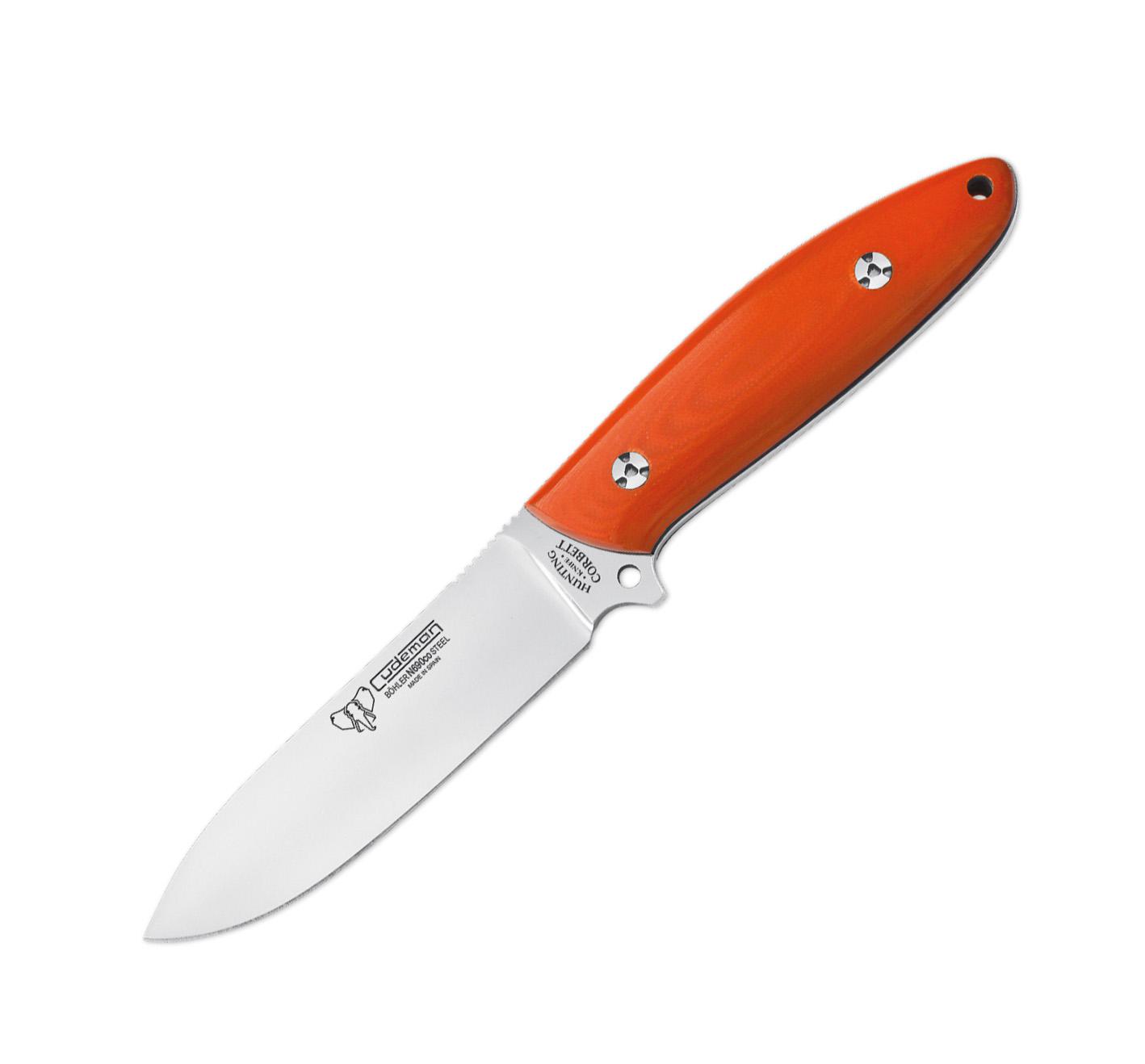 Cuchillo Cudeman Corbett con mango de G10 naranja