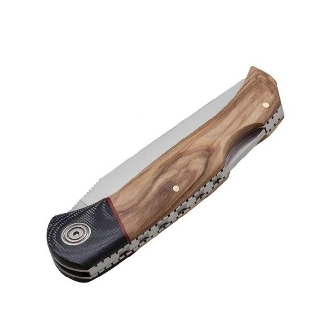 Couteau de chasse Muela Naval-10M.ol avec une lame de 10 cm et un manche en bois d'olivier