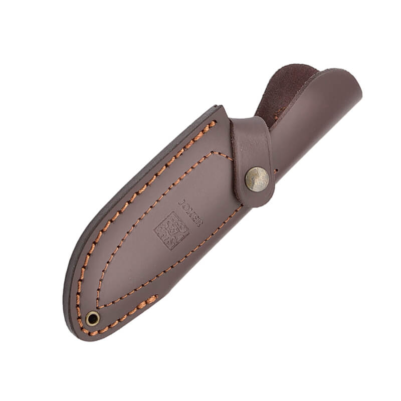 Coltello da caccia Joker Montés con manico in legno d'ulivo con ghiera e lama da 10 cm