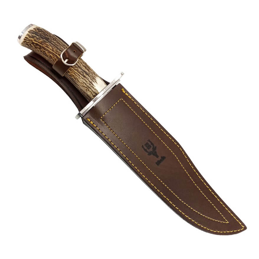Magnum 23To bowie knife with stag antler handle and 23 cm blade