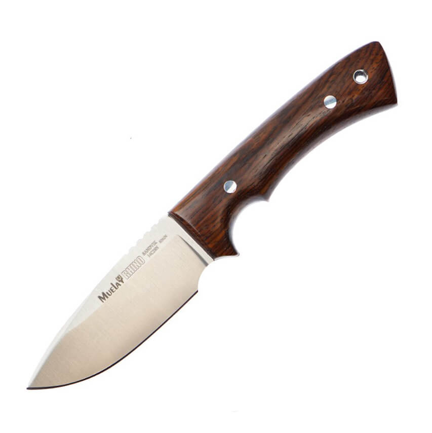 Muela Rhino CO hunting knife with cocobolo wood handle and 9 cm b...