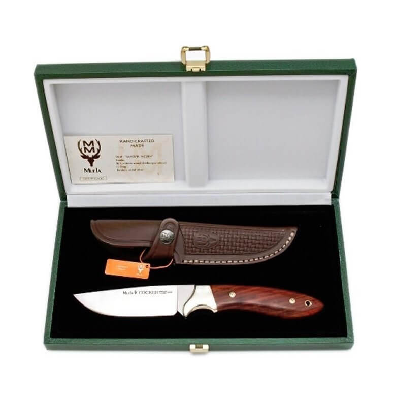 Muela Cocker 11CO hunting knife with Sandvik 14C28N steel with collector's case