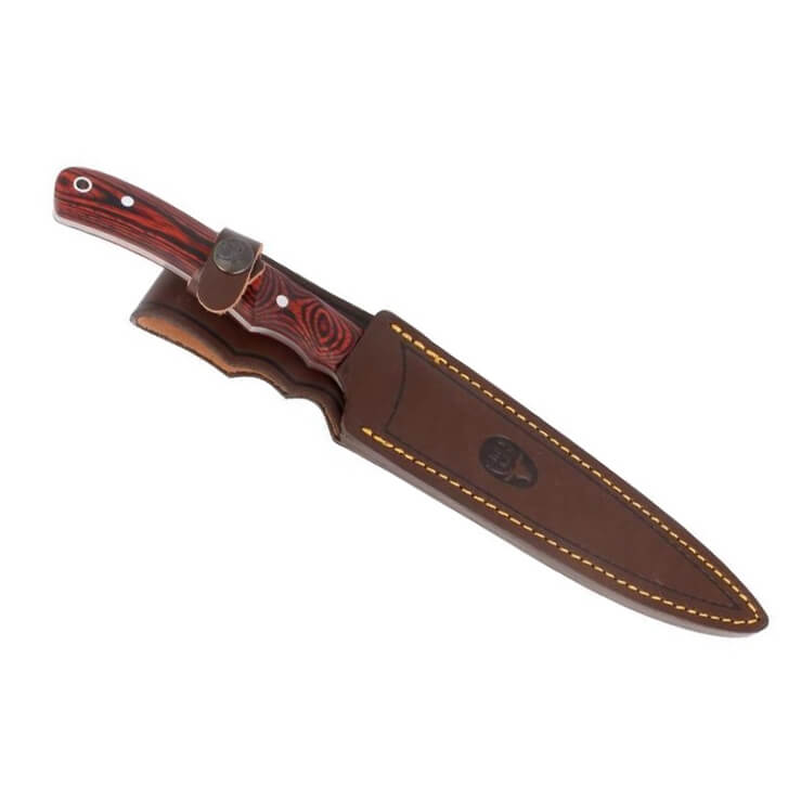 Muela Criollo-Messer mit Griff aus Korallen-Pakkaholz und 20,5 cm Klinge aus MoVa-Stahl