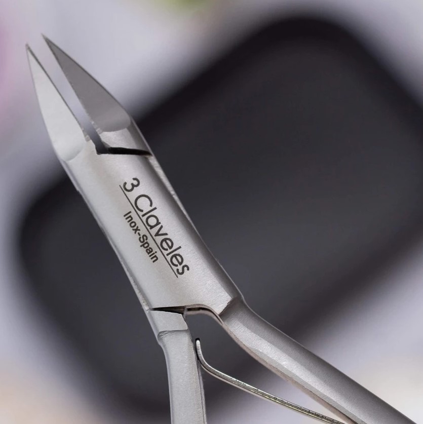 Alicate para uñas encarnadas acero inoxidable y cobalto 3 Claveles de 13 cm