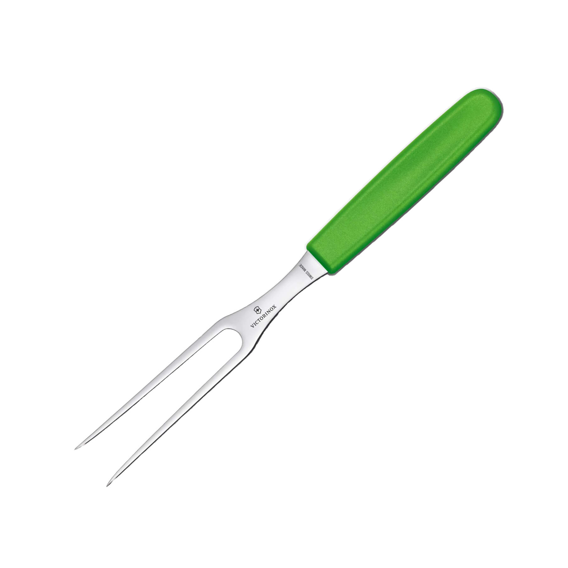 Victorinox carving fork with green polypropylene handle and 15 cm...