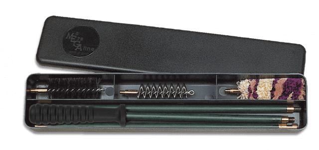 Kit per la pulizia dei fucili, 3 pezzi con asta in acciaio rivest...