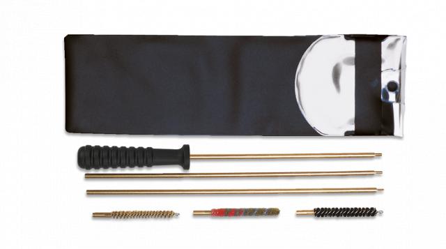 Kit Limpia escopetas 3 piezas con barra de limpieza de latón cal....