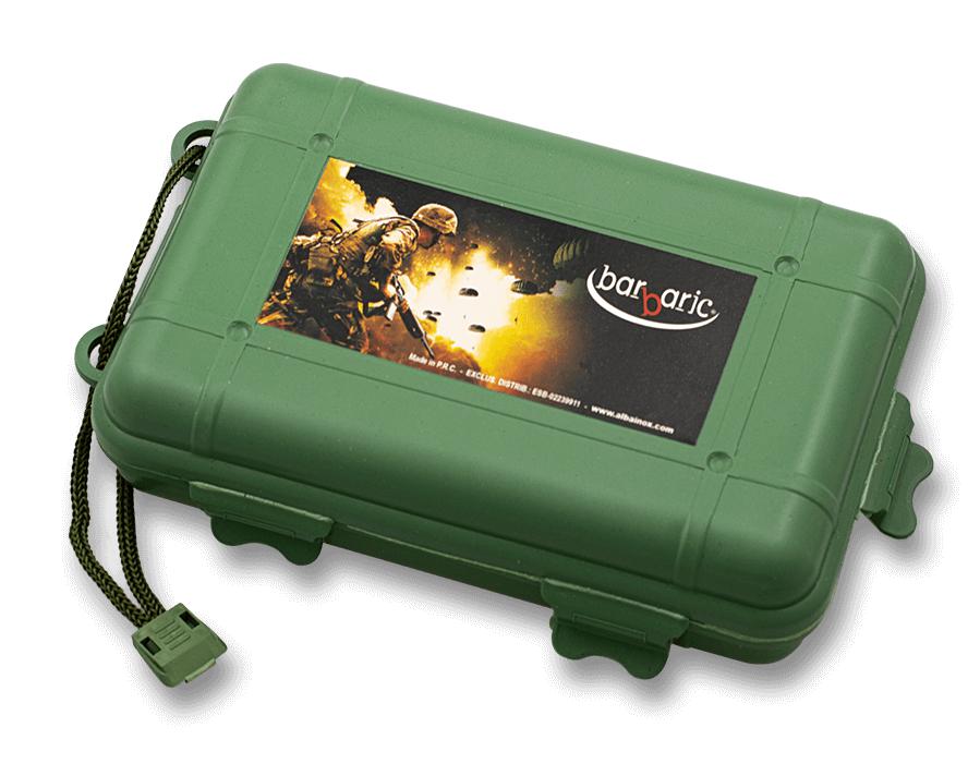 Schwarze ABS-Box mit Abmessungen von 18 x 11 x 5 cm