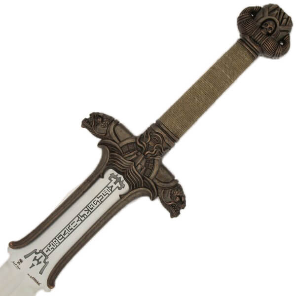 Conan Atlantean sword with bronze finish manufactured by Marto