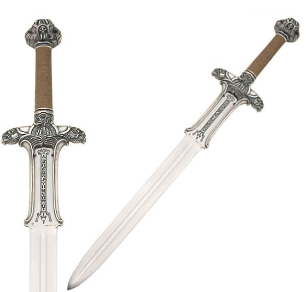Espada de Conan Atlantean con acabado en color plata fabricada por Marto