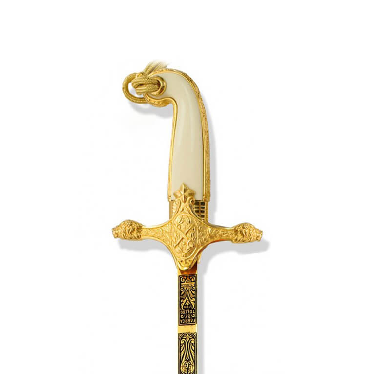 Sabre général de l'armée espagnole avec poignée en laiton plaqué or 341010S