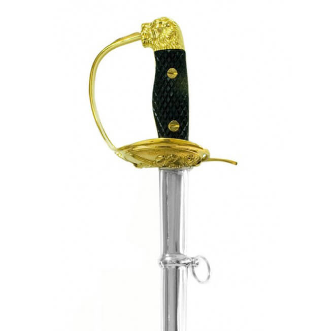 Sable de Oficial de la Guardia Civil con empuñadura en latón bañada en oro 345030S