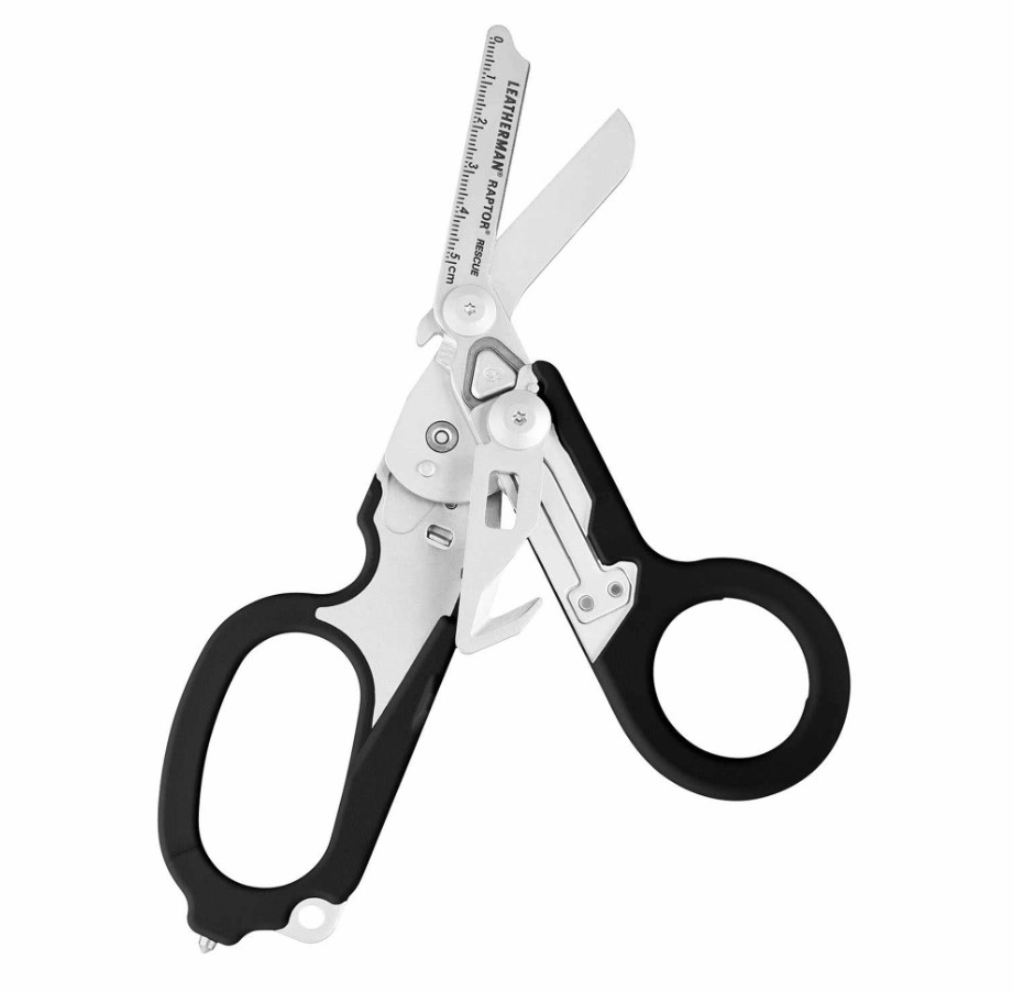 Tijeras multiherramienta Leatherman Raptor Rescue con mango negro