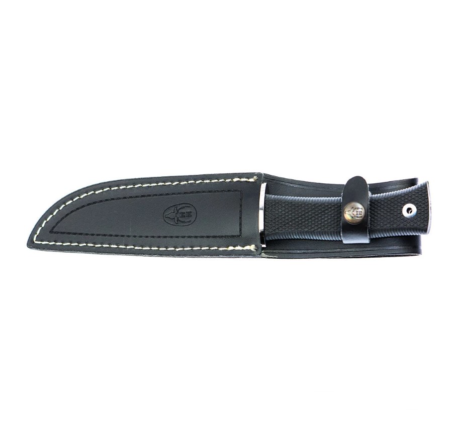Muela ELK-14G tactical knife with black rubber handle and 14 cm blade