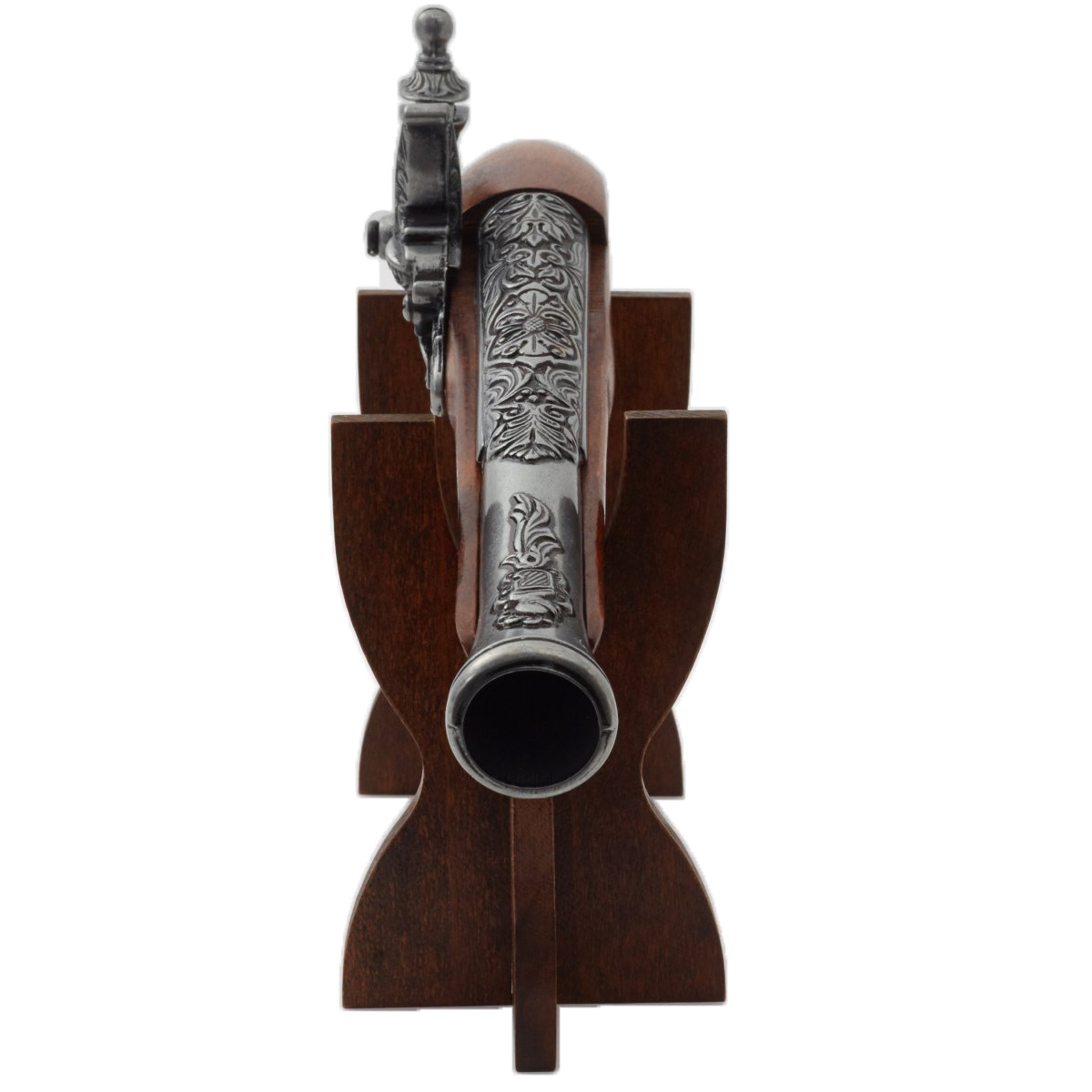 Pistola de chispa madera y metal, Alemania siglo XVIII