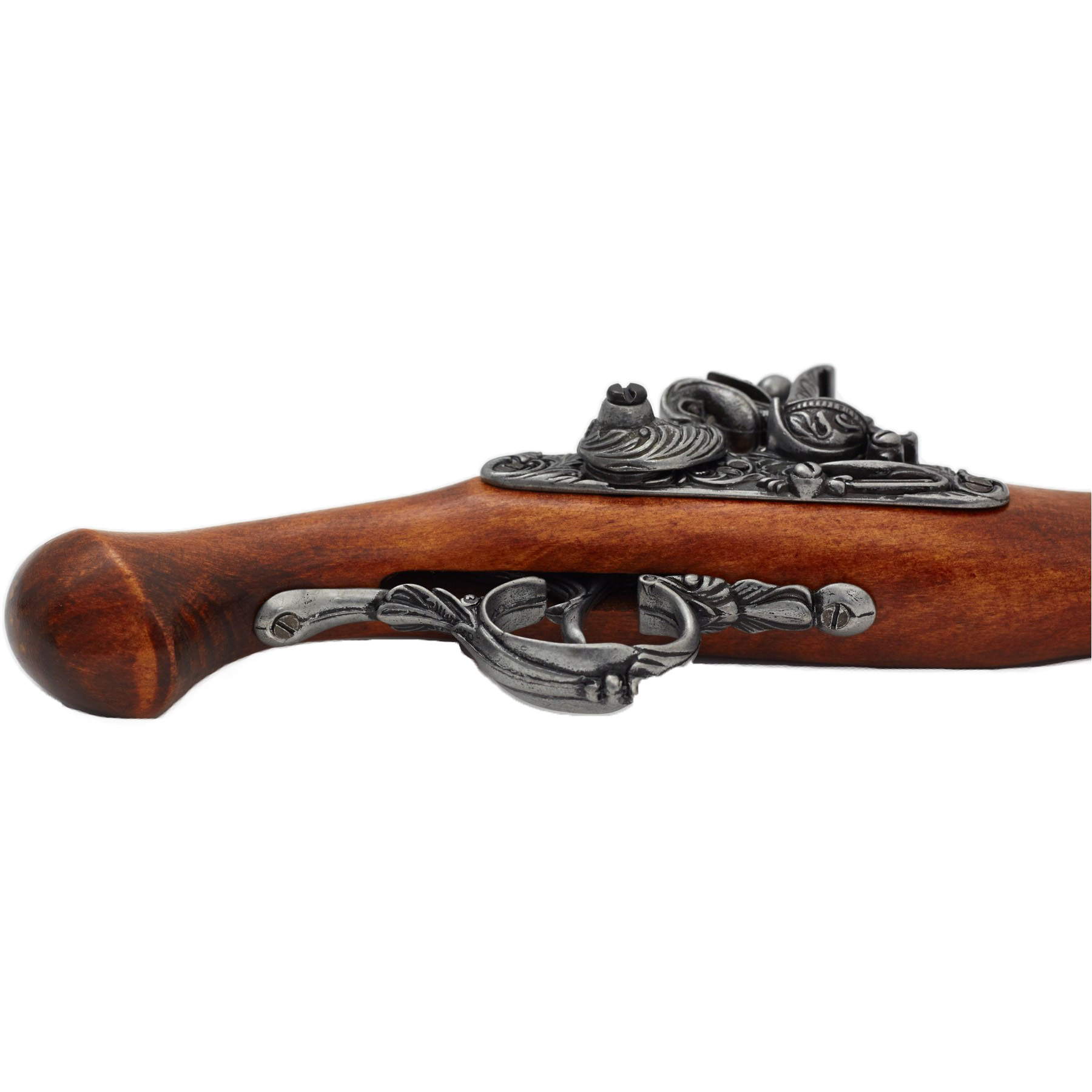 Pistola de chispa madera y metal, Alemania siglo XVIII