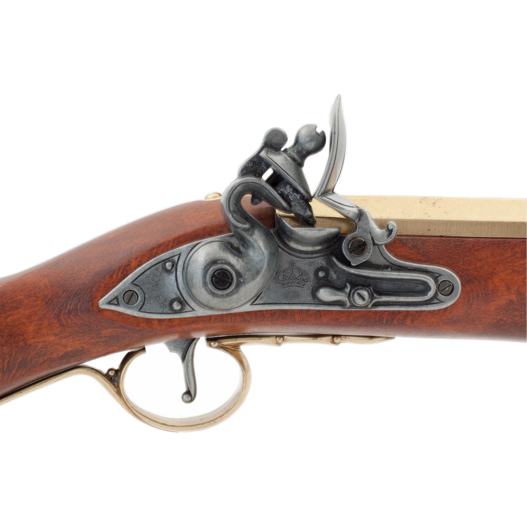 Trabuco pirata, Inglaterra s. XVIII, fabricado en madera y metal con detalles de latón