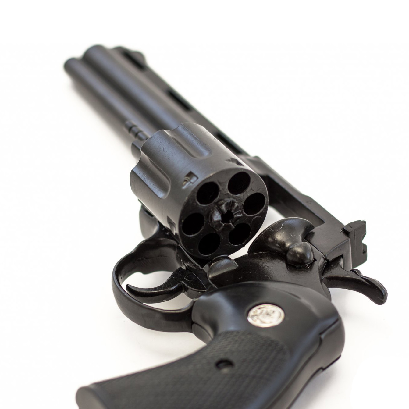 Réplica do revólver Python 6", EUA 1955, metal e plástico