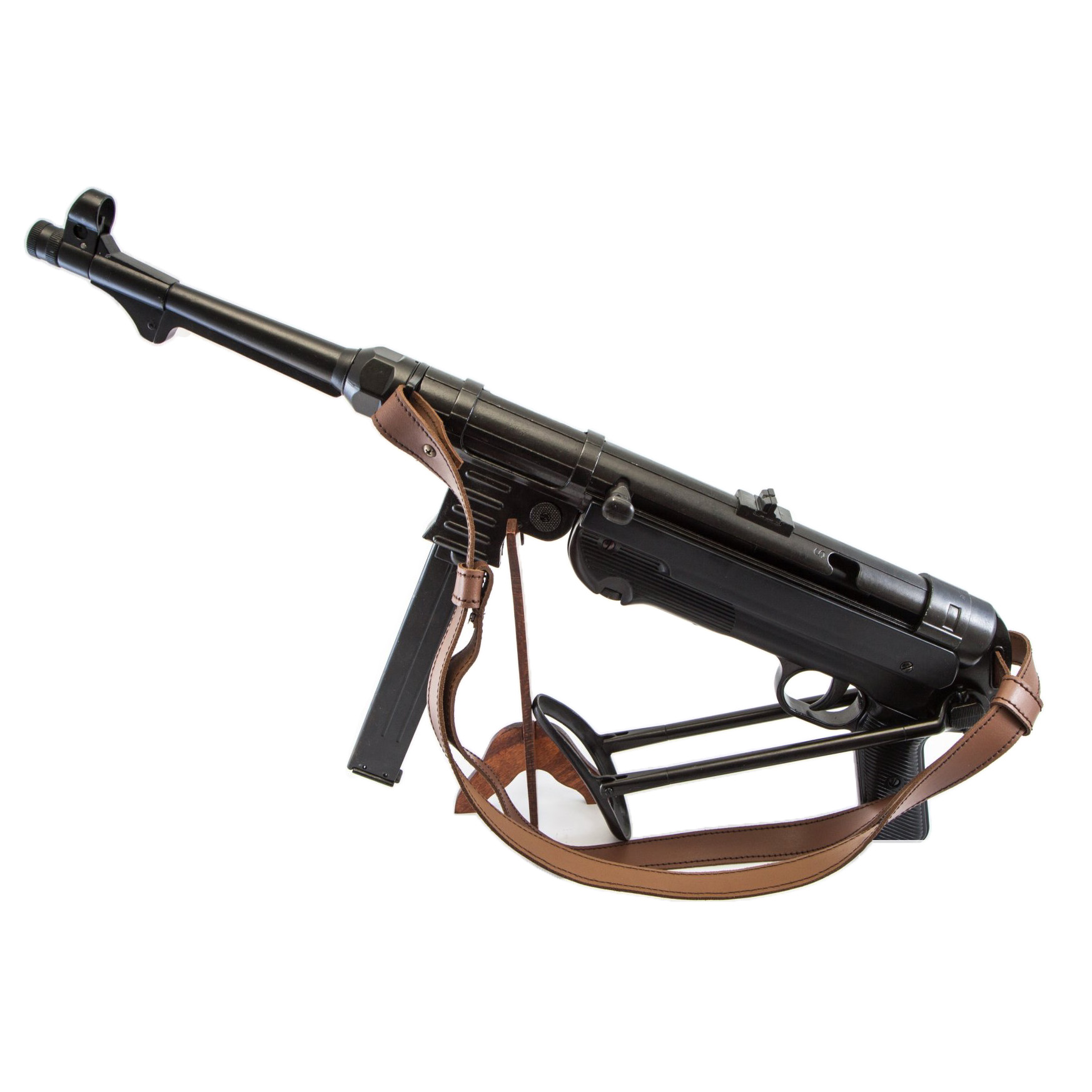 Réplica da metralhadora MP40, Alemanha 1940 feita de metal e plástico