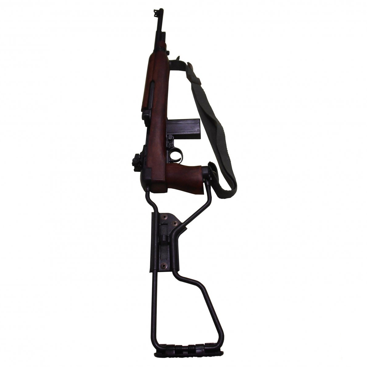 Replik des M1A1-Karabinermod. Fallschirmjäger, USA 1942 mit Klappschaft und Stoffriemen