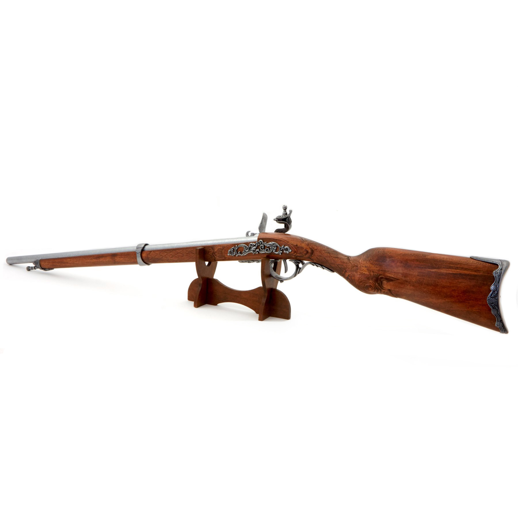 Flintlock rifle, France 1807, made of wood and metal