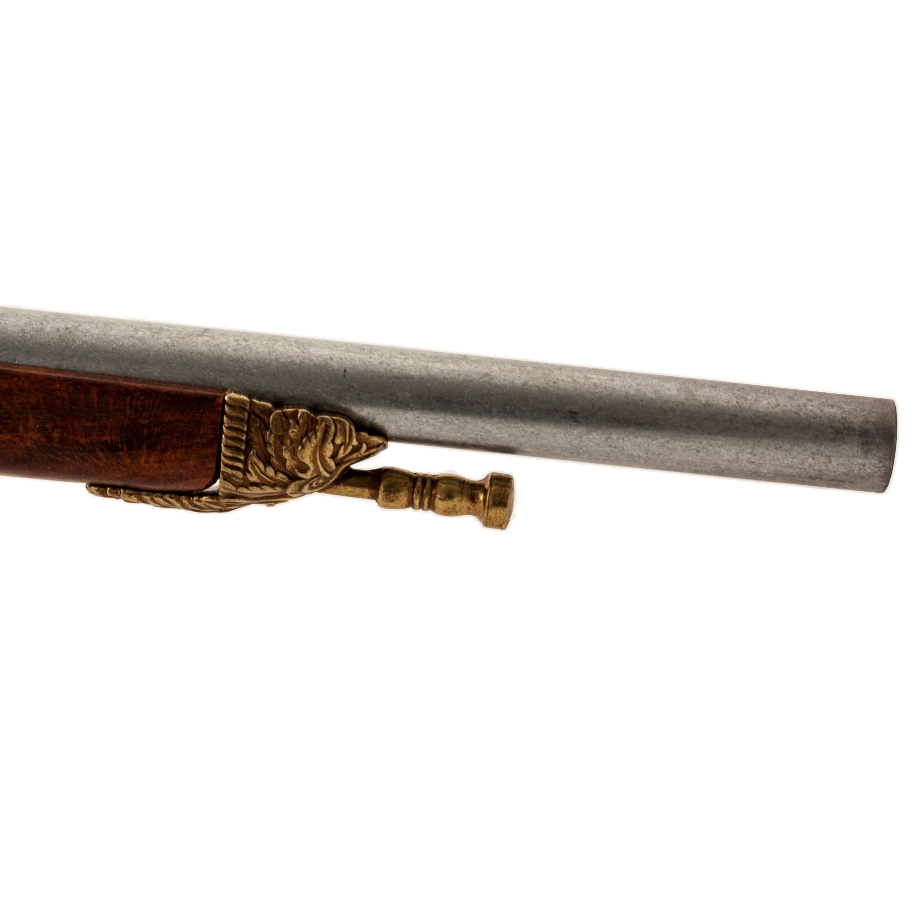 Rifle de Napoleón, Francia 1807, fabricado en madera y metal acabado latón