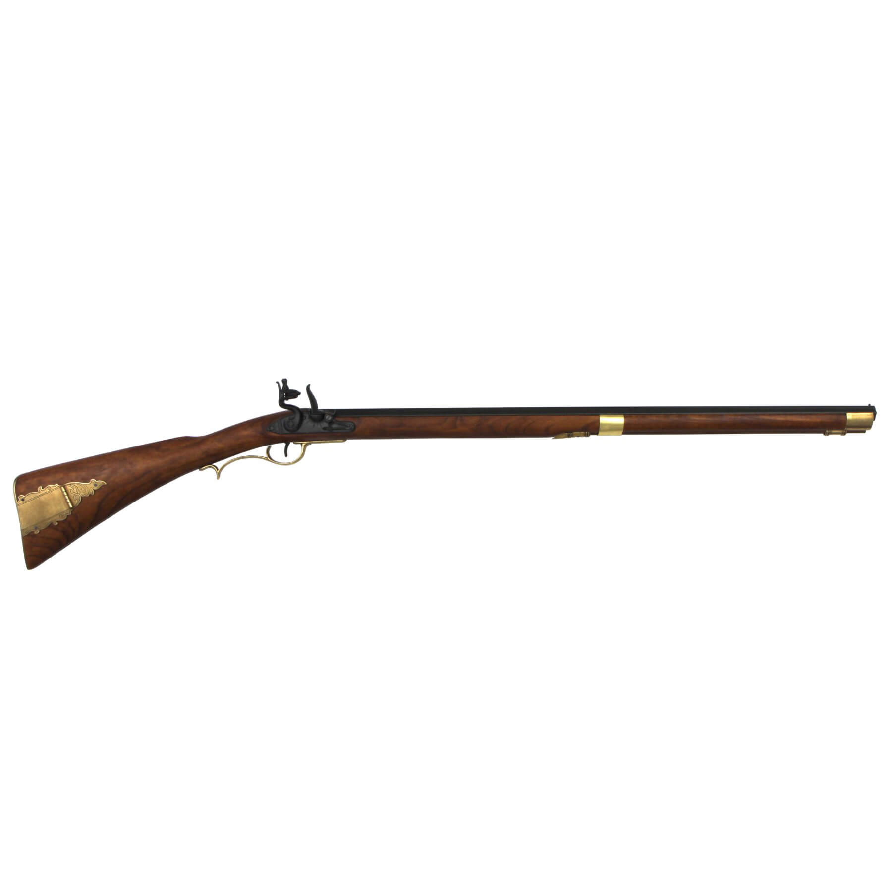 Carabina Kentucky, USA S. XIX, fabricado en madera y metal acabad...