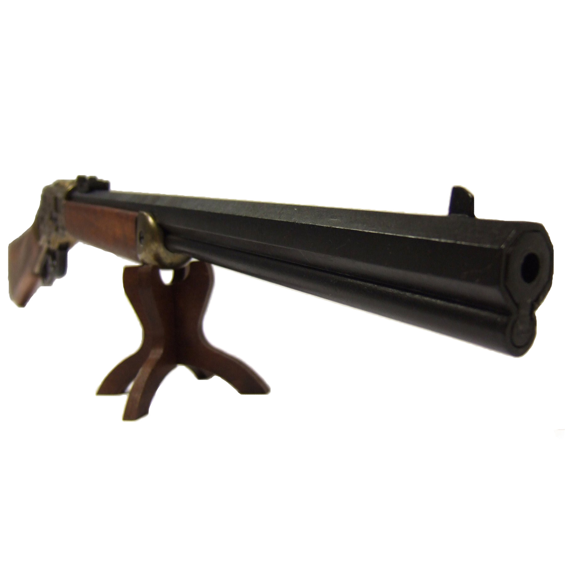 Karabiner Modell 73, USA 1873, aus Messing und Metall mit Holzoptik