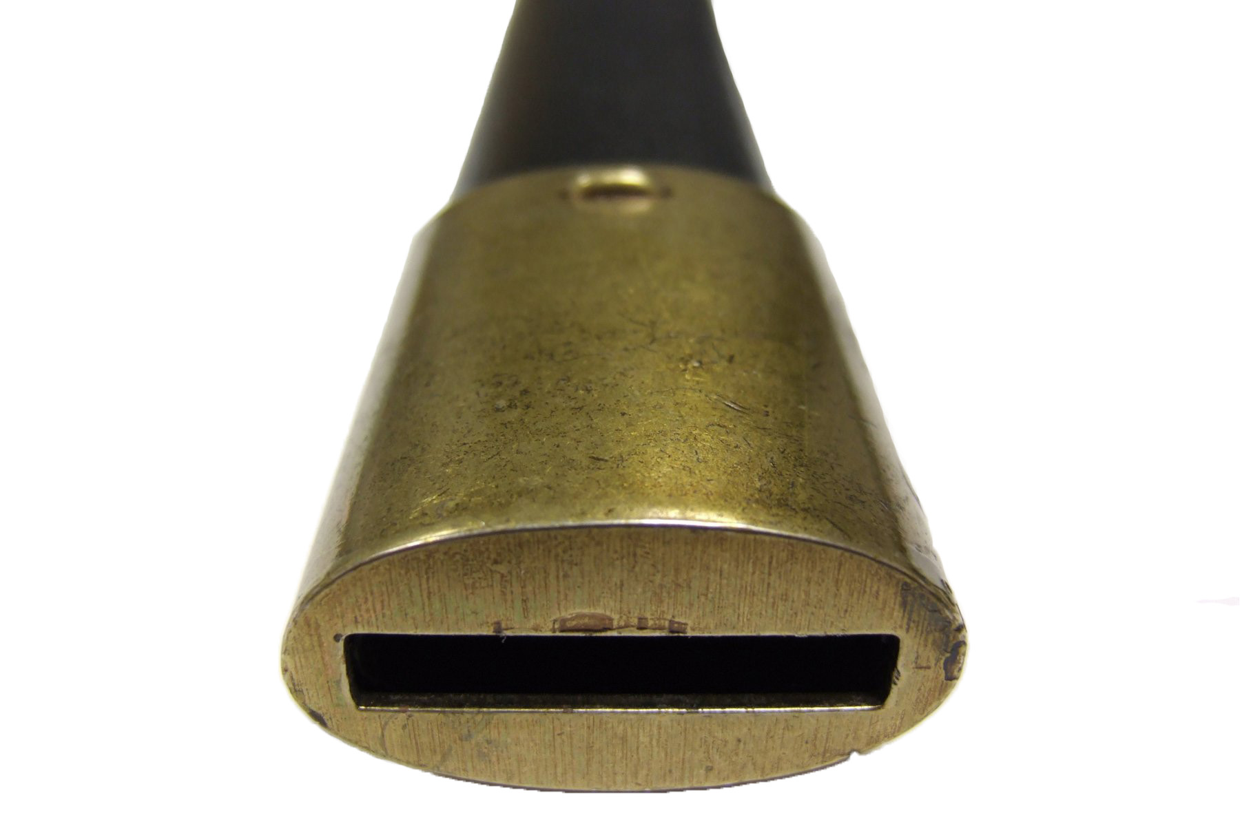 Sabre de briquet, França do século XIX, feito de metal com bainha de plástico forrada