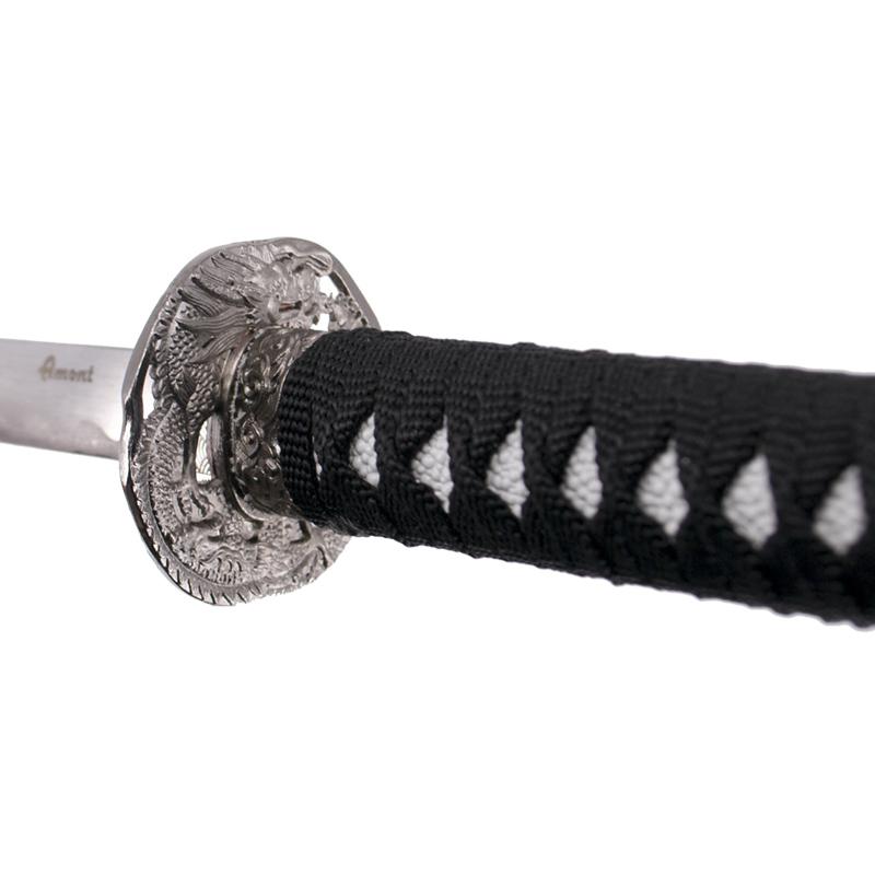 Tanto mit Gravur auf der Scheide „Courtesy, Compassion and Sincerity“