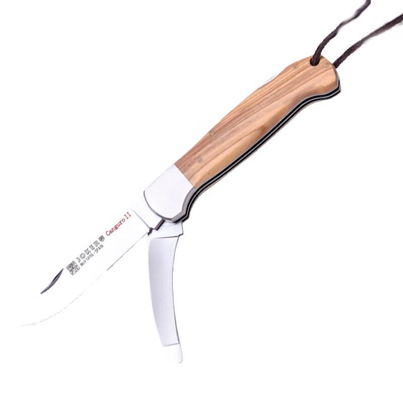 Joker Canguro multipurpose knife with two uses and olive wood han...