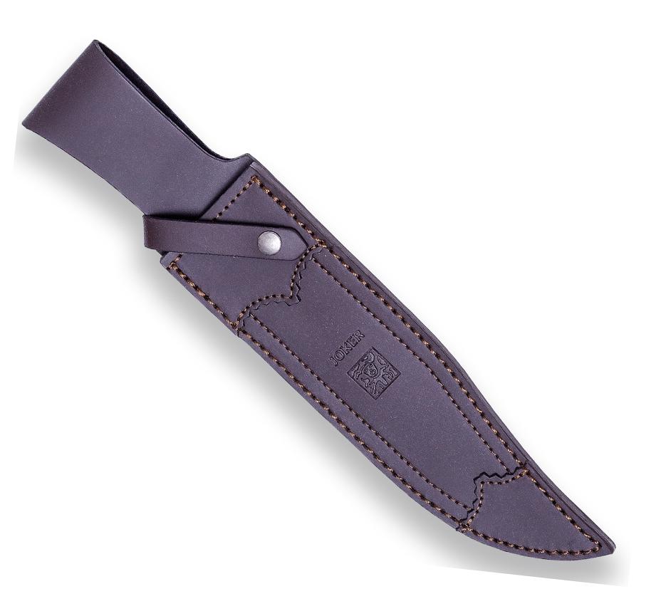 Bowie Jagd- und Sammlermesser Joker mit geschnitztem Hirschgeweihgriff