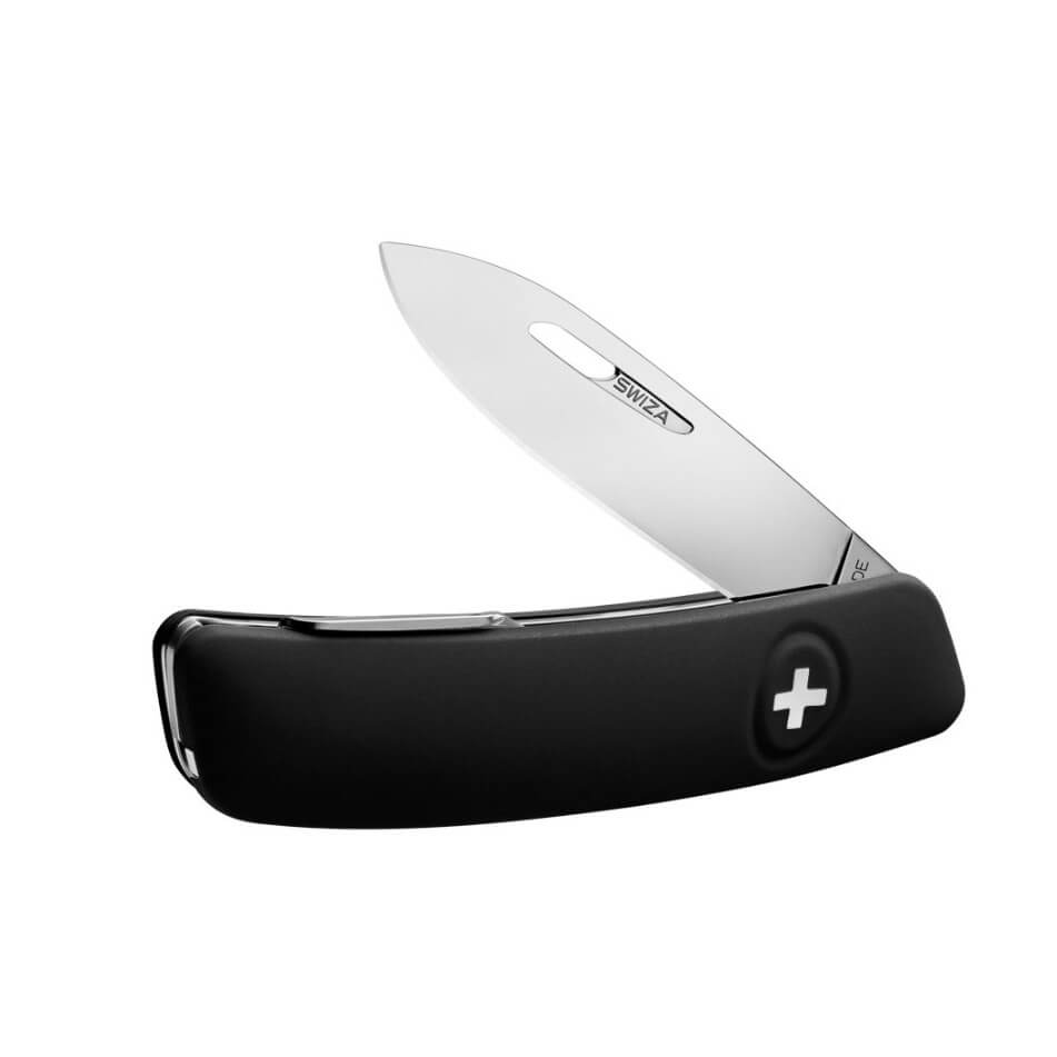 Coltello multiuso Swiza D01 nero con 6 funzioni KNI.0010.1010