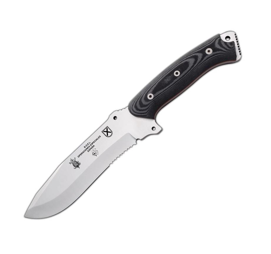 JV cuchillo Boel Moel con mango de micarta negra