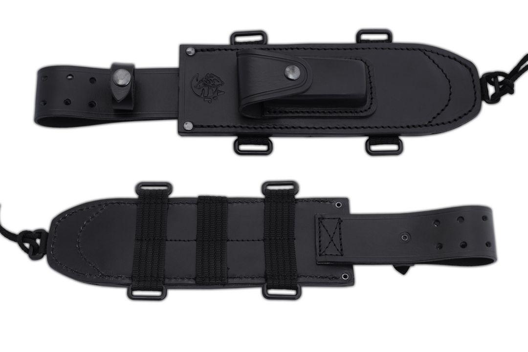 JV EZAPAC cuchillo militar con mango de micarta negra
