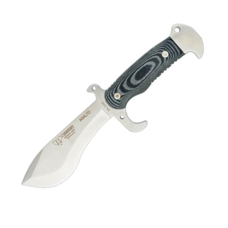 Cuchillo táctico Cudeman modelo ASALTO. Mango micarta negra. Fund...