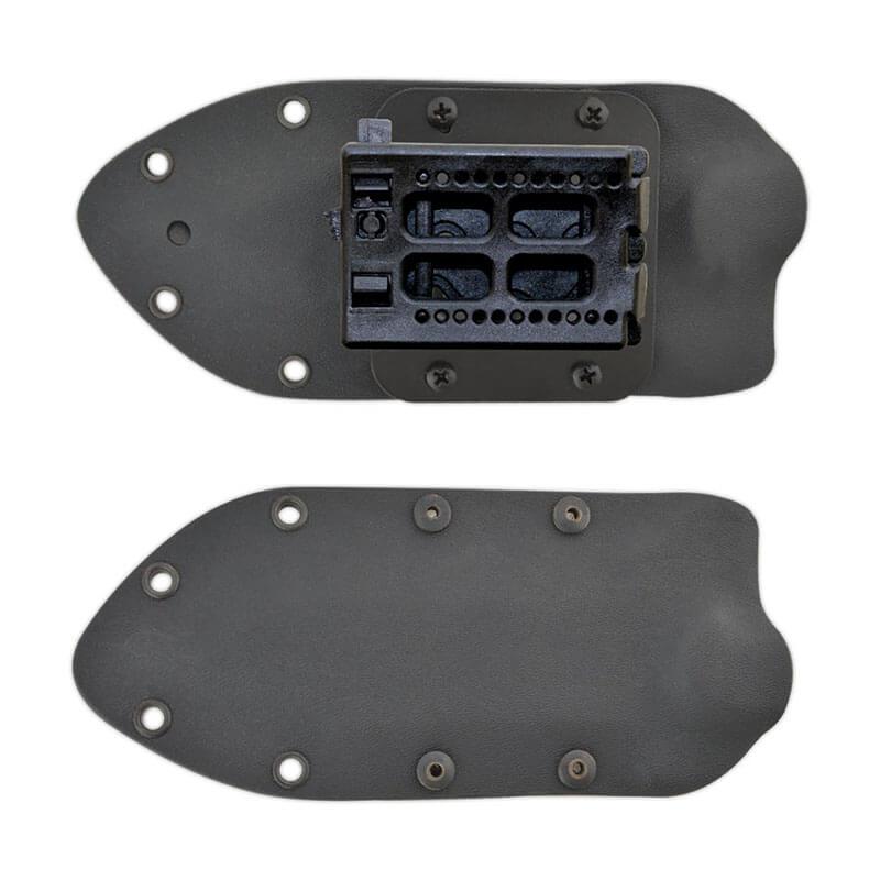 Cuchillo táctico Cudeman modelo ASALTO. Mango micarta negra. Funda Kydex 