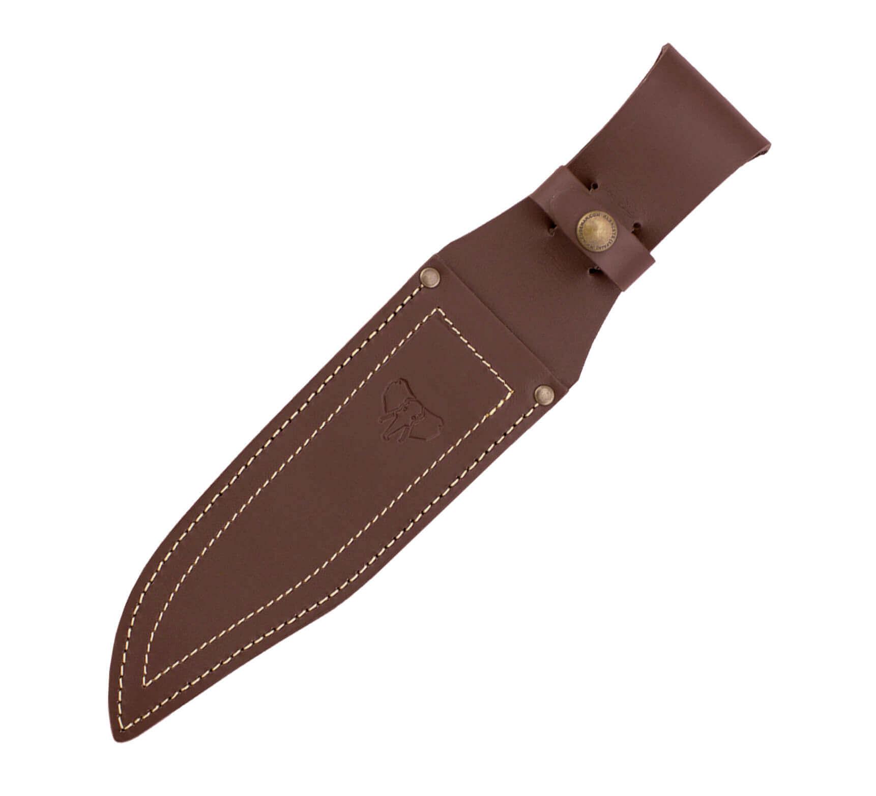 Cuchillo Cudeman Bowie 106-C con puño de asta de ciervo y hoja de 25 cm