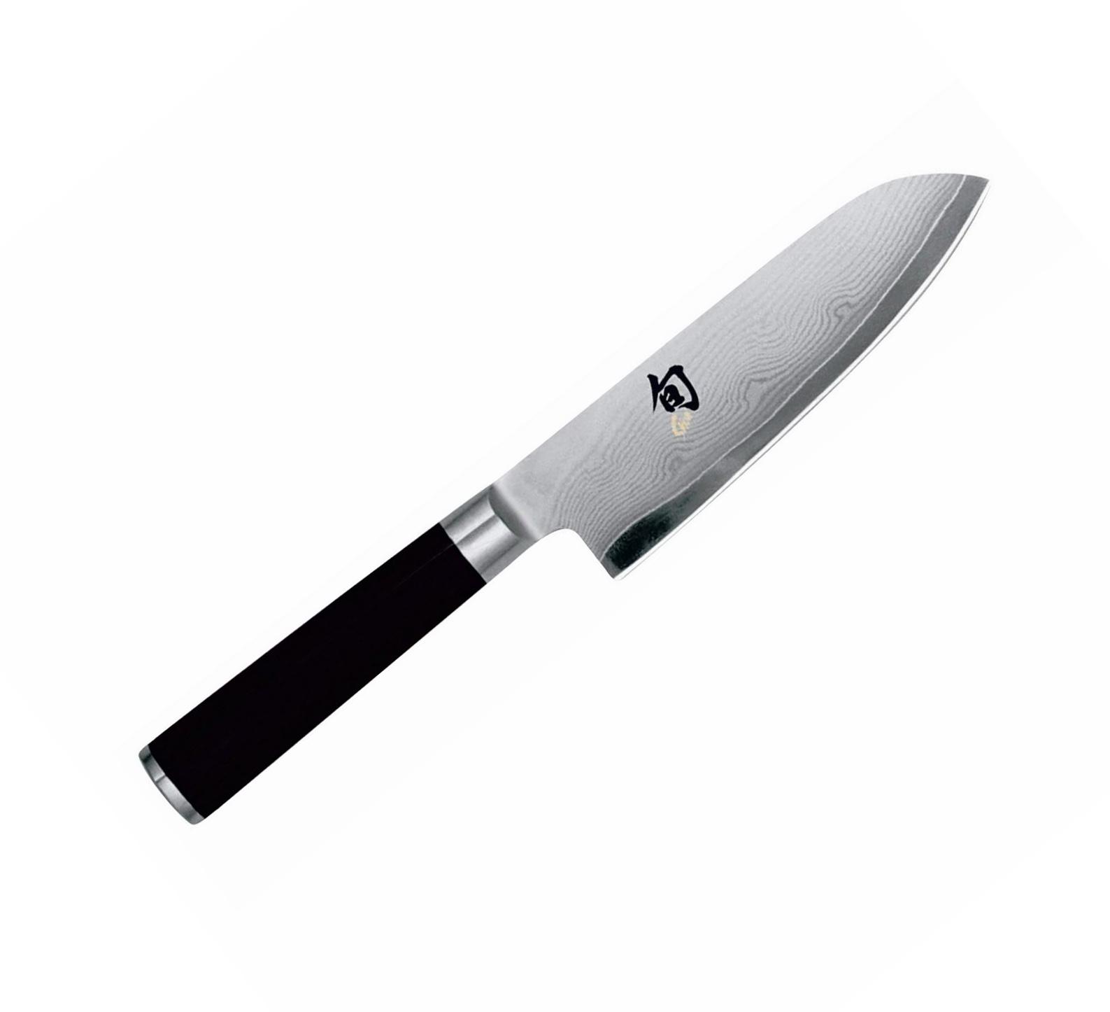Cuchillo santoku pequeño Damasco Kai Shun Classic con mango de ma...