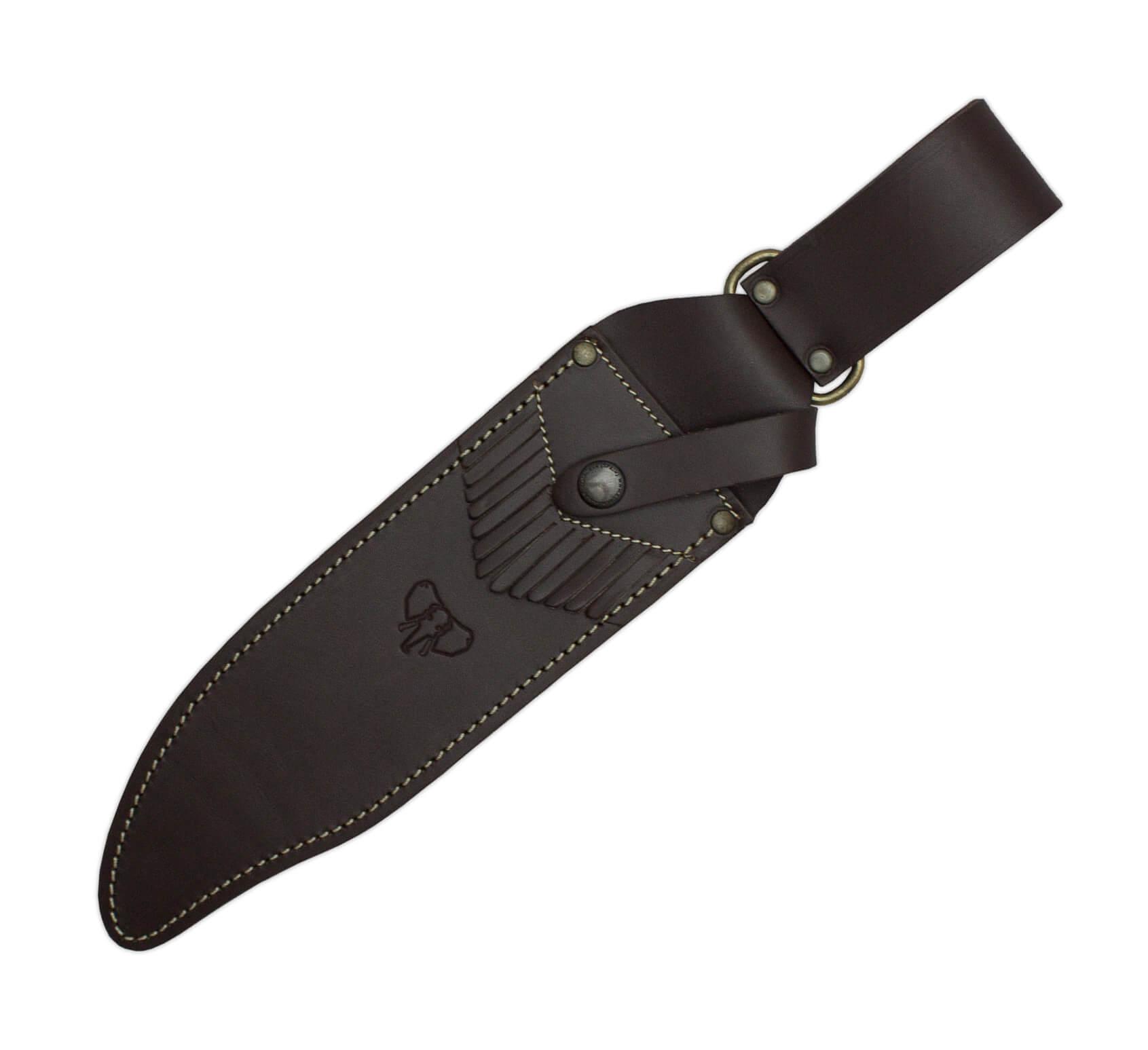 Cuchillo Cudeman Bowie 294-C con puño de asta de ciervo y hoja de 23,5 cm