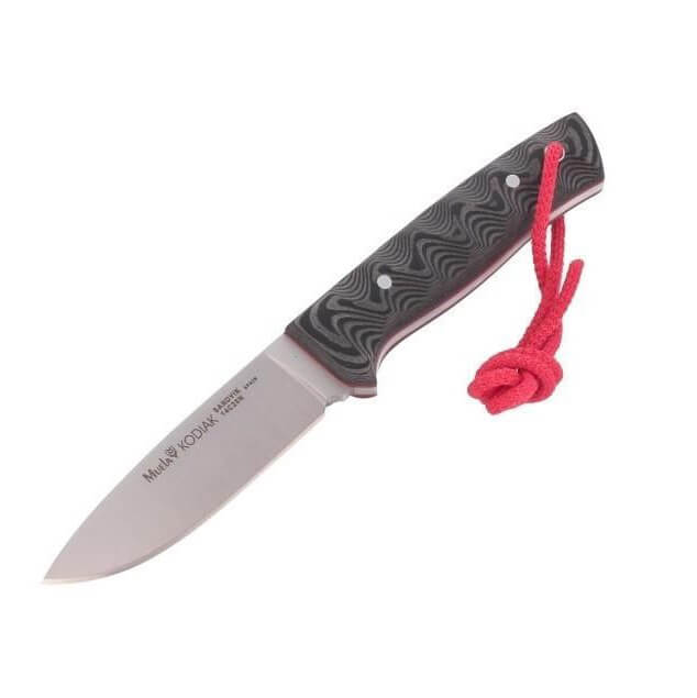 Cuchillo de caza enterizo Kodiak con acero SANDVIK 14C28N y mango...