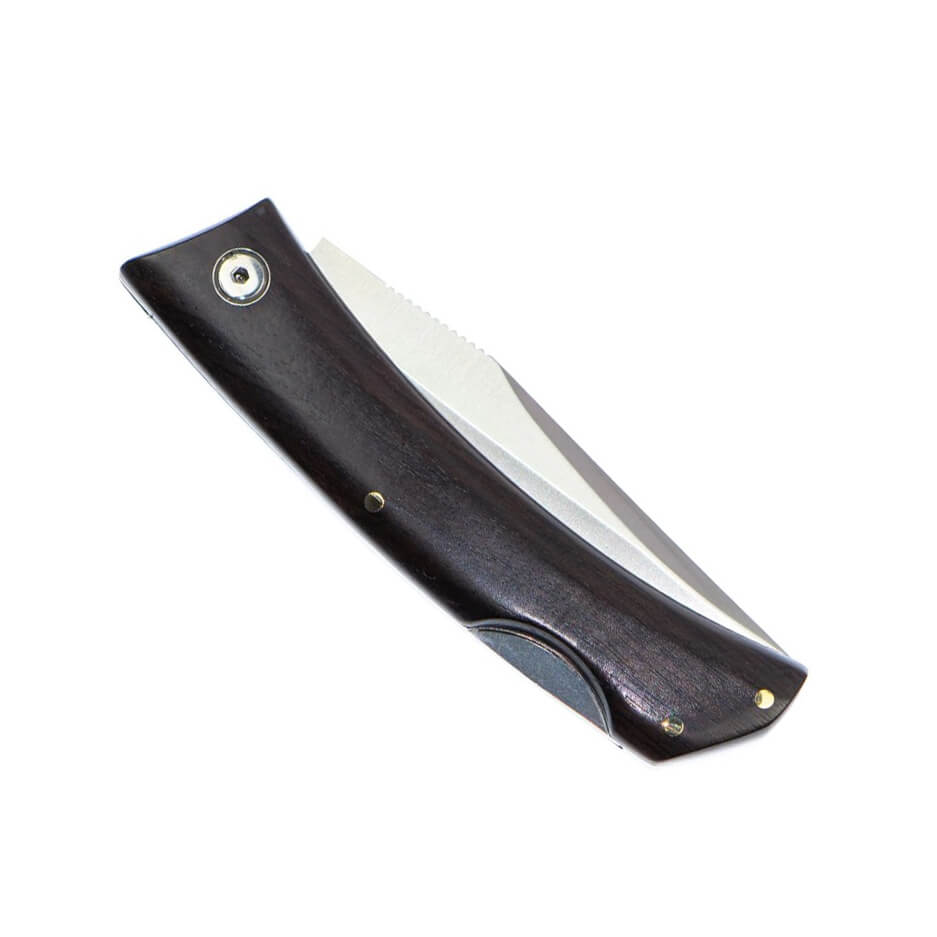 Muela ZX Navaja de bolsillo con mango de madera de granadillo