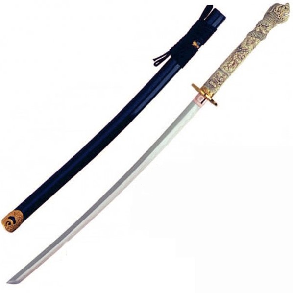 Connor Macleod Katana avec poignée en résine tête de dragon Marto HI8185