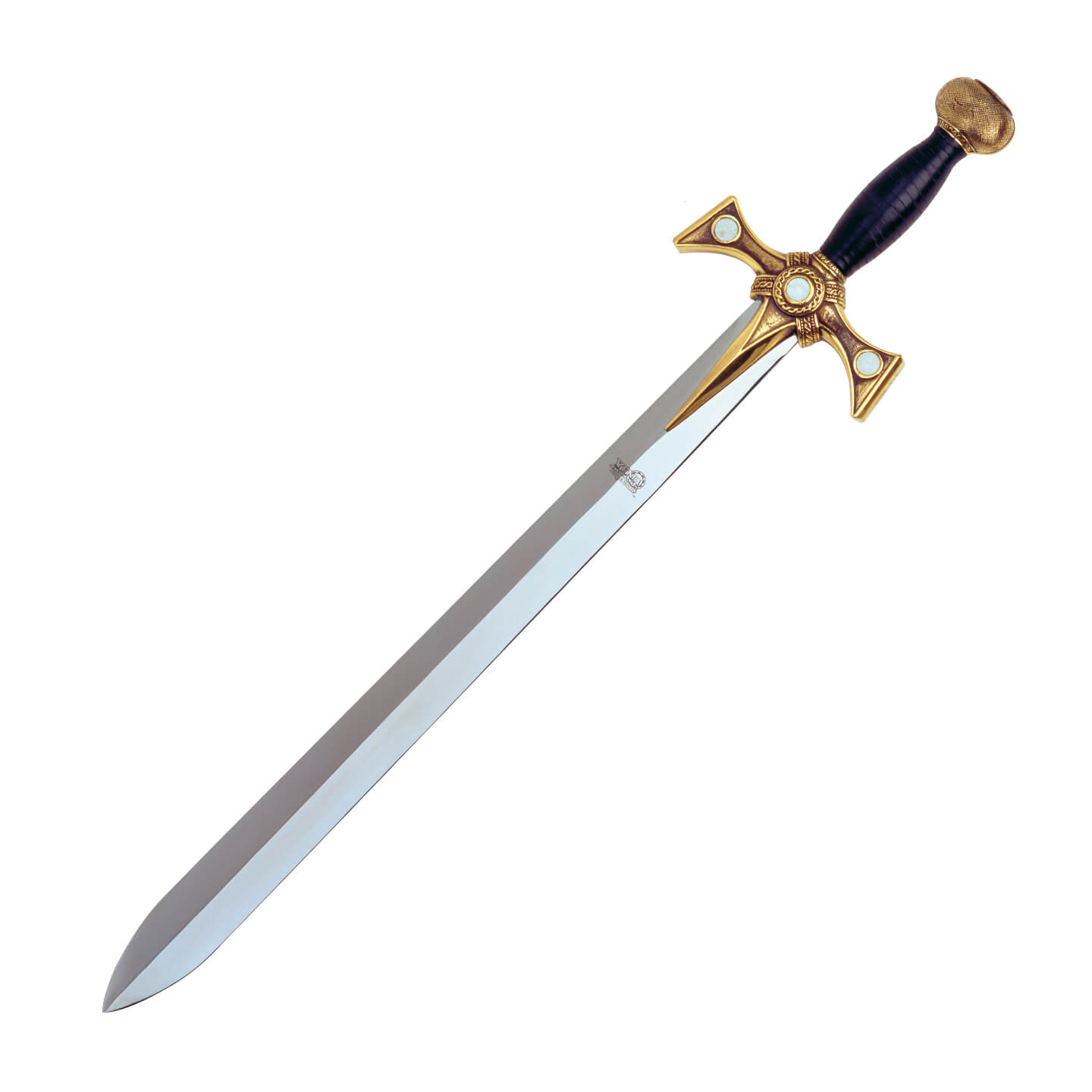 Espada Xena Princesa Guerrera con empuñadura de cuero y pomo de b...