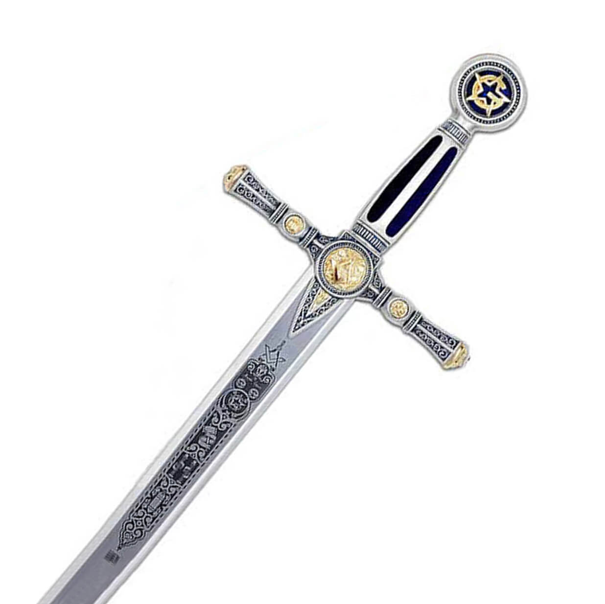 Espada masónica plata con grabado profundo Marto MA775.1